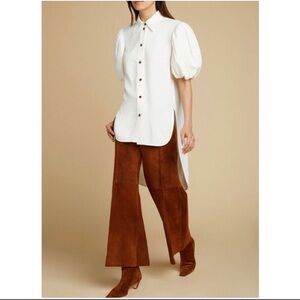 Khaite puff sleeve blouse